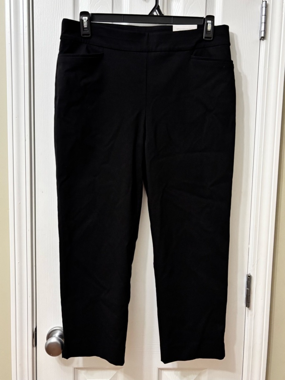 NWT Chico’s So Slimming Crop Brigitte Slim Leg Black Women’s Size 12 Chicos 2 - Picture 2 of 7